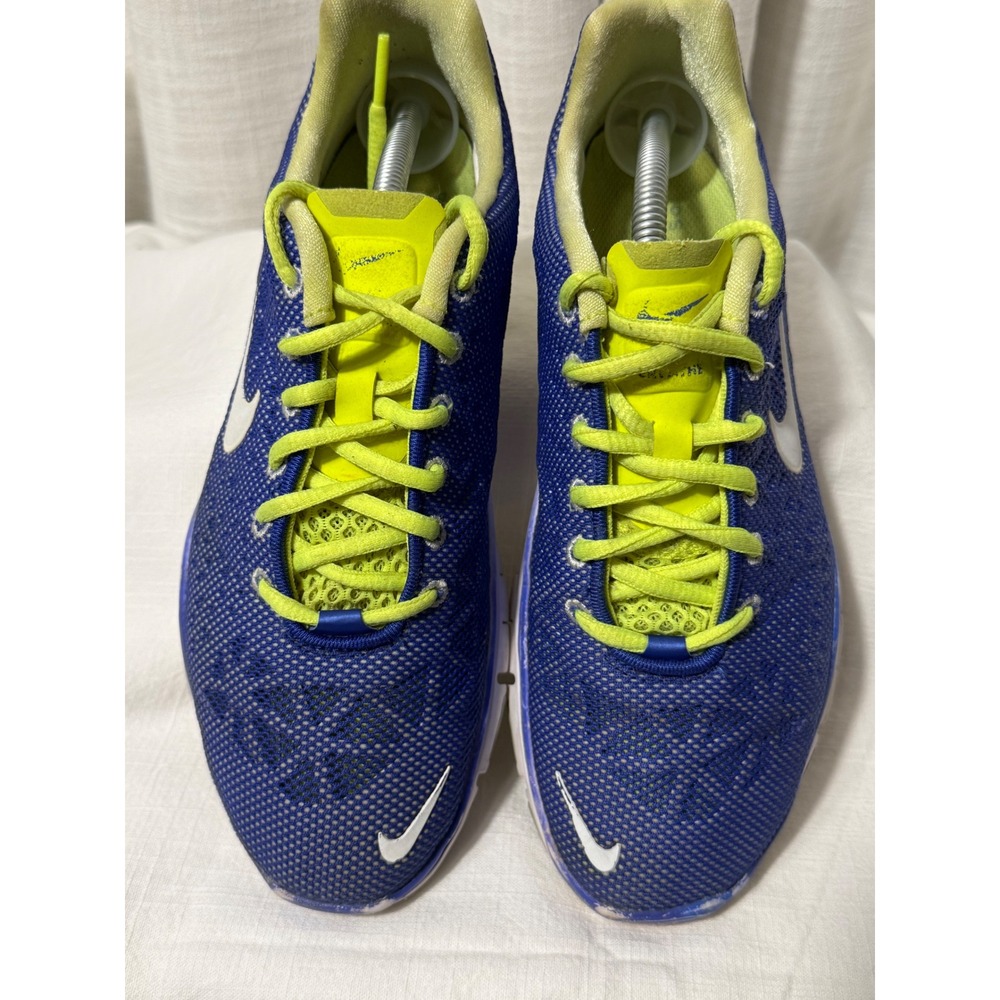 Nike Free 5.0 Volt Training Running Shoes Women's 7‎ Sneakers Blue Neon Yellow